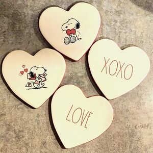 Rae Dunn Snoopy Heart Coasters